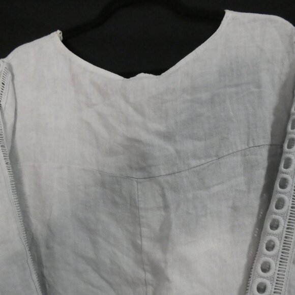 VALENTINA NALDI | 2X | Asymmetrical Tunic Top | Linen | Made In Italy | NWT - Picture 13 of 16